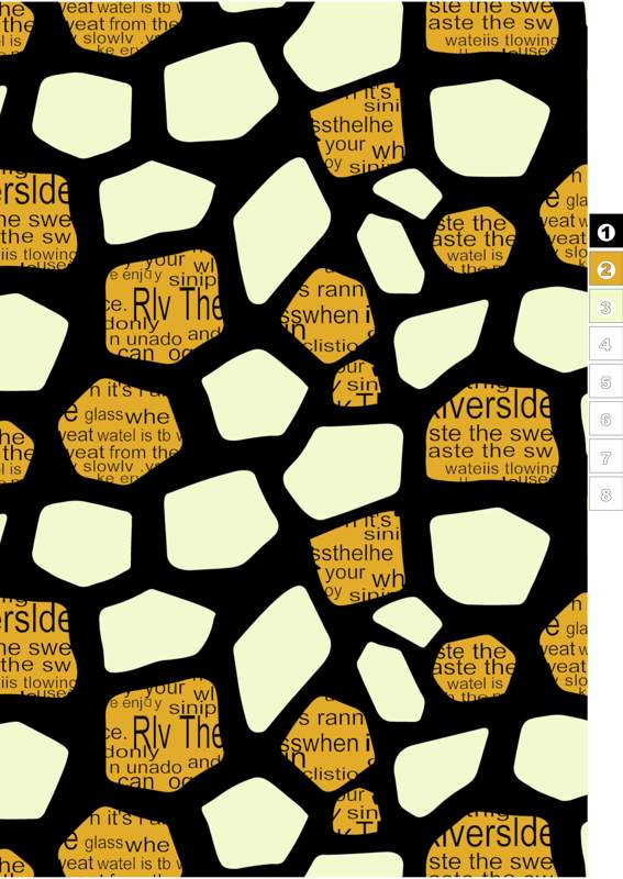 抽象几何裂纹风面料印花素材,适用于服装印花设计与数码印染