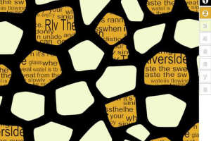 抽象几何裂纹风面料印花素材，适用于服装印花设计与数码印染