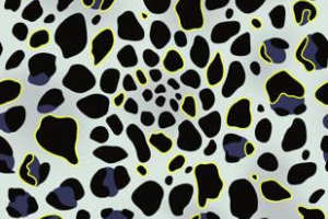 抽象豹纹面料印花素材，适用于时尚服装印花设计