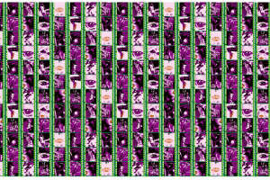 高密度拼贴风面料印花素材，适用于潮流服装印花设计