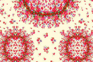 复古碎花环形图案面料印花素材，适用于女装衬衫与连衣裙服装印花设计