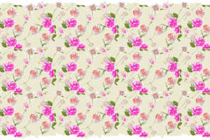 清新粉彩花卉面料印花素材，适用于春夏服装印花设计