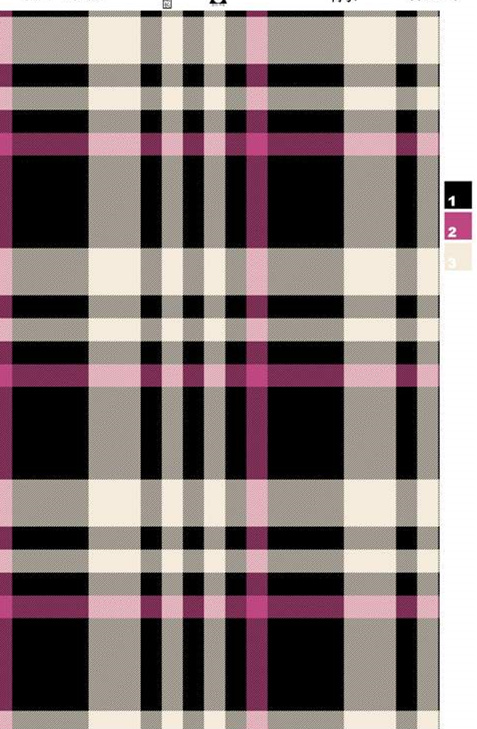 经典格纹面料印花素材图,适用于服装印花设计与打样