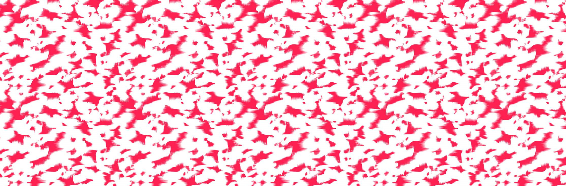 红白抽象笔触风面料印花素材,适用于服装印花设计