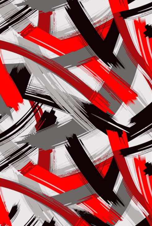 抽象笔触风面料印花素材,适用于运动休闲服装印花设计