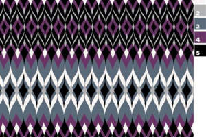 几何菱形渐变面料印花素材，适用于时尚服装印花设计