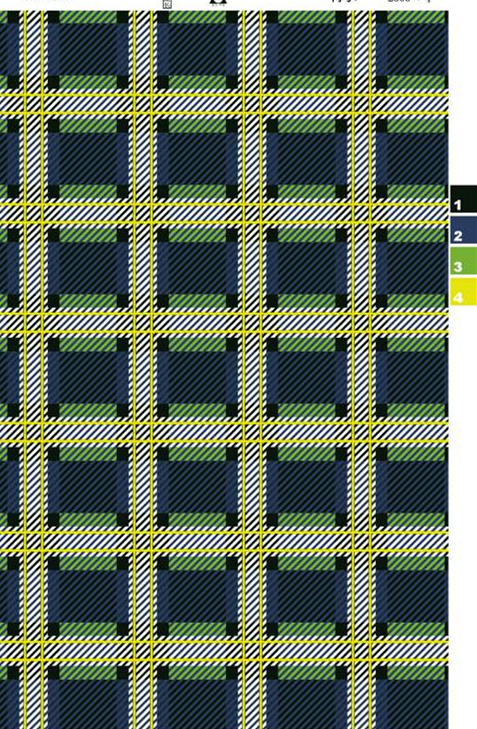 经典格纹面料印花素材,适用于衬衫、外套等服装印花设计