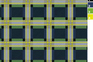 经典格纹面料印花素材，适用于衬衫、外套等服装印花设计