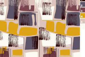 抽象肌理风面料印花素材，适用于服装印花设计的原创花型图