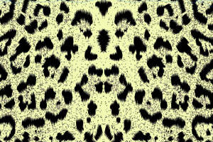 复古做旧豹纹面料印花素材，适用于服装印花设计与数码印染