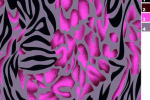 抽象野性风面料印花素材，适用于潮牌服装印花设计