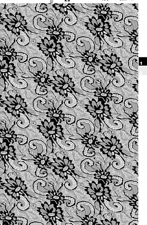 复古花卉卷草纹面料印花素材,适用于服装印花设计