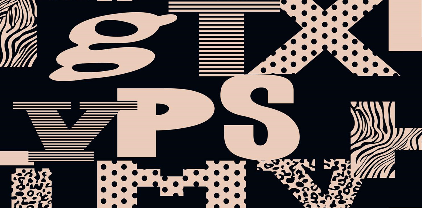 复古波点与斑马纹拼贴风服装印花素材,高对比度面料印花设计