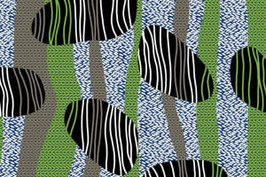 抽象条纹肌理面料印花素材，适用于春夏服装印花设计