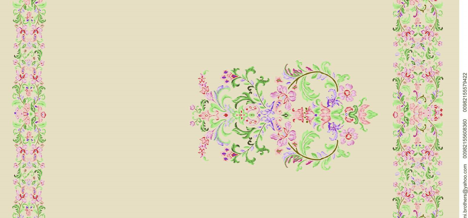 复古巴洛克风面料印花素材,适用于服装印花设计与高端服饰定制