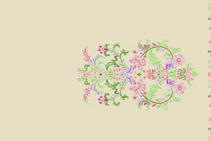 复古巴洛克风面料印花素材，适用于服装印花设计与高端服饰定制