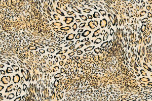 高清豹纹面料印花素材图，适用于服装印花设计与数码印染