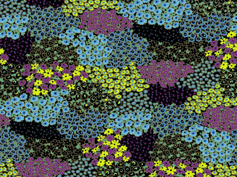 高密度小碎花面料印花素材,适用于春夏服装印花设计