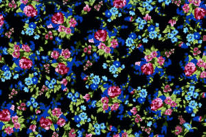 复古繁花面料印花素材图，适用于服装印花设计与数码印花