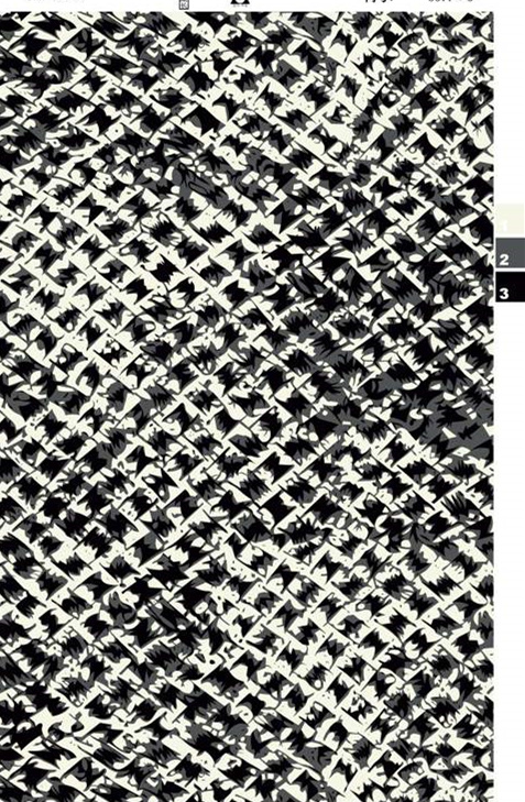 黑白几何碎花面料印花素材,适用于服装印花设计的高密度纹理图