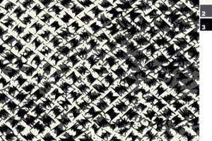 黑白几何碎花面料印花素材，适用于服装印花设计的高密度纹理图