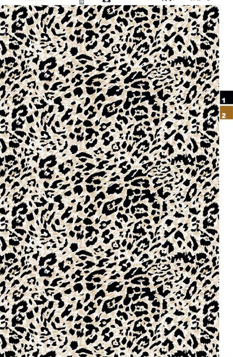 经典豹纹面料印花素材图,适用于服装印花设计与数码印染