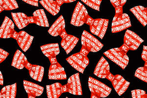 红黑骷髅交叉骨面料印花素材，适用于潮牌服装印花设计