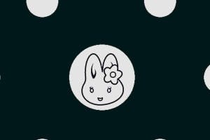 可爱兔子波点面料印花素材，适用于童装与少女风服装印花设计