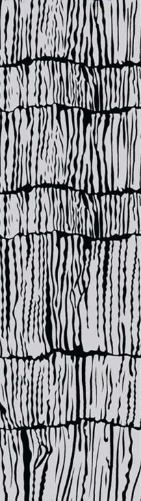 黑白波浪纹理面料印花素材,适用于服装印花设计的原创花型图