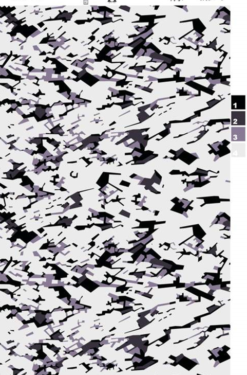 抽象几何碎形面料印花素材,适用于潮流服装印花设计