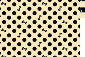 经典波点蝴蝶结面料印花素材，适用于女装T恤与童装服装印花设计