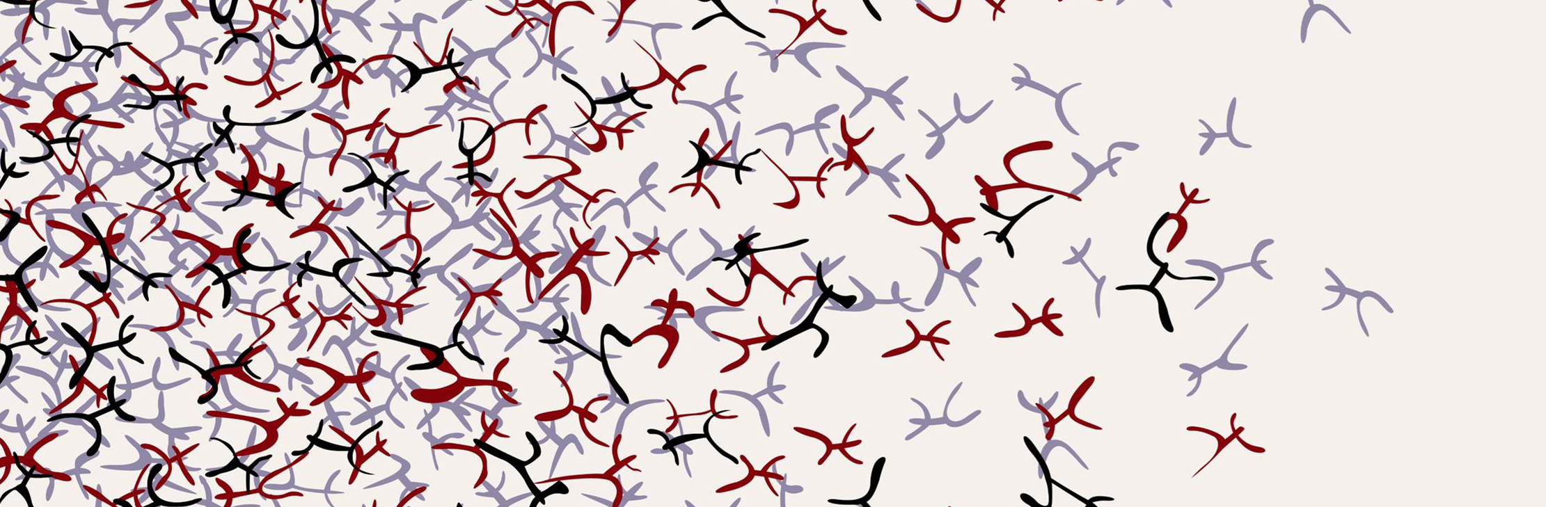 抽象手绘风面料印花素材,适用于服装印花设计的灵动纹理图案