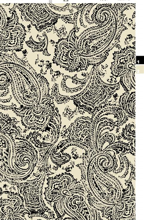 经典佩斯利纹面料印花素材,适用于高端服装印花设计