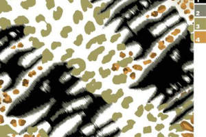 野性混搭风面料印花素材，适用于服装印花设计与数码印制