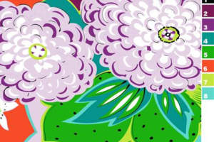 高饱和度花卉面料印花素材，适用于春夏服装印花设计