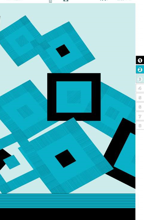 几何叠层蓝调面料印花素材,适用于现代简约服装印花设计