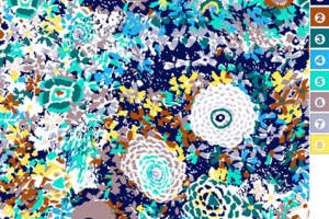 繁复花卉面料印花素材图，适用于春夏服装印花设计