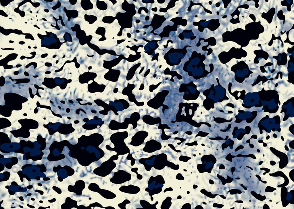 抽象泼墨风面料印花素材,适用于服装印花设计的高质感纹理图