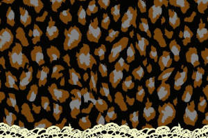 复古豹纹面料印花素材图，适用于服装印花设计与时尚服饰开发