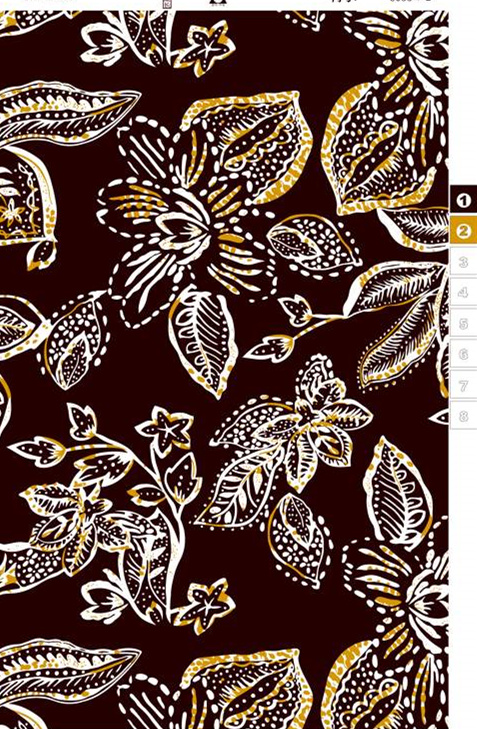 复古手绘风面料印花素材,适用于服装印花设计的高清花卉图案