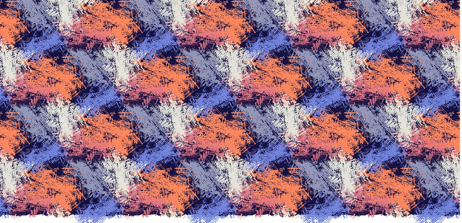 抽象笔触风面料印花素材,适用于服装印花设计的高辨识度纹理图案