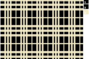 经典米黑格纹面料印花素材，适用于休闲与通勤服装印花设计