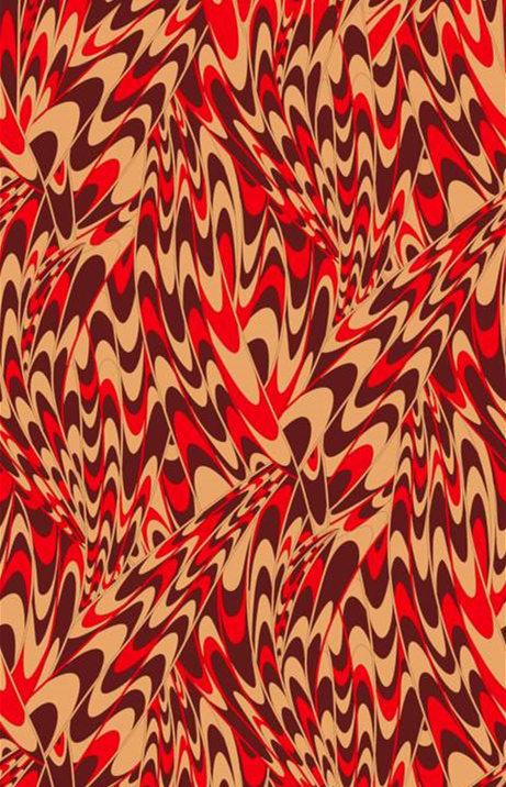 抽象波浪纹理面料印花素材,适用于时尚服装印花设计