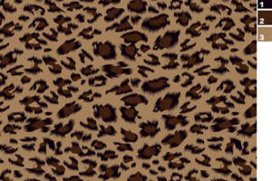 经典豹纹面料印花素材图，适用于服装印花设计与数码印染