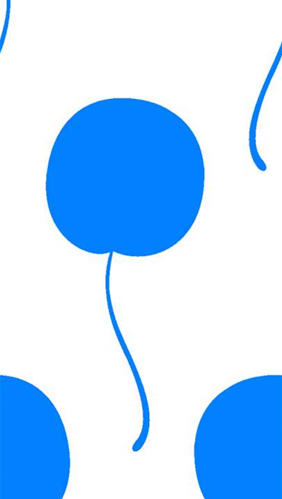 简约蓝圆点手绘风面料印花素材,适用于休闲服装印花设计