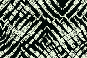 抽象几何线条面料印花素材，适用于现代服装印花设计