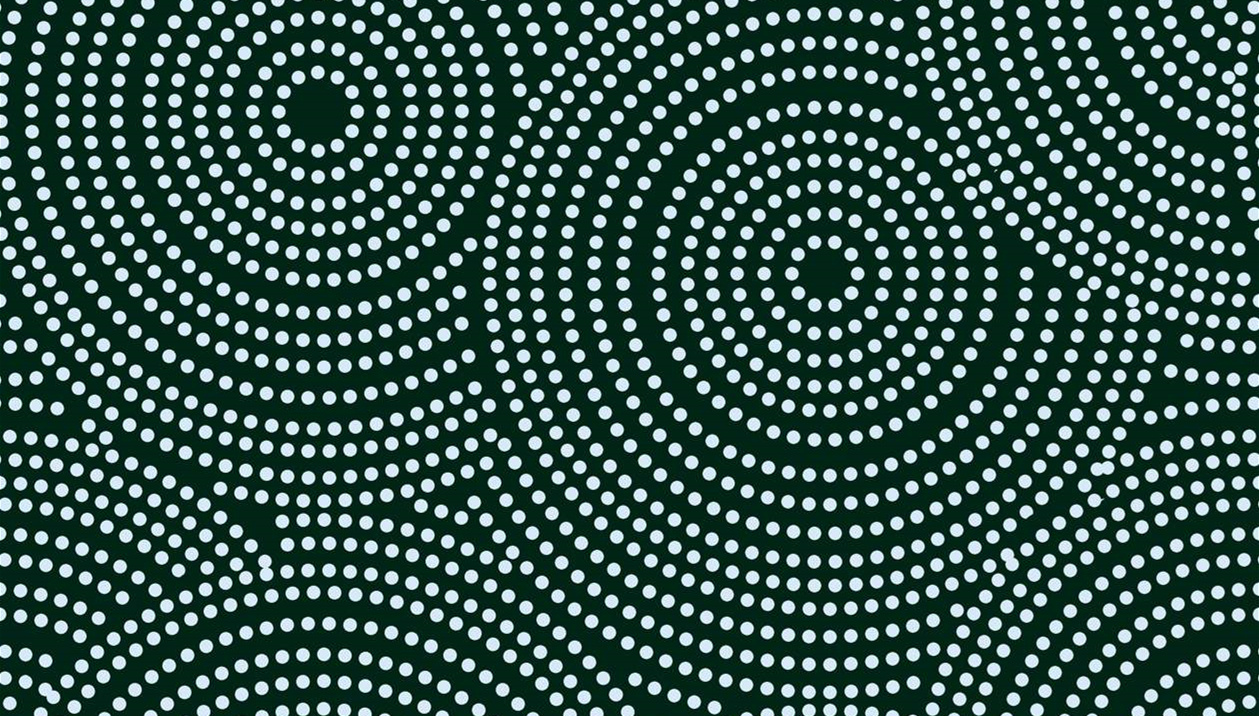 深绿底白点螺旋纹面料印花素材,适用于服装印花设计