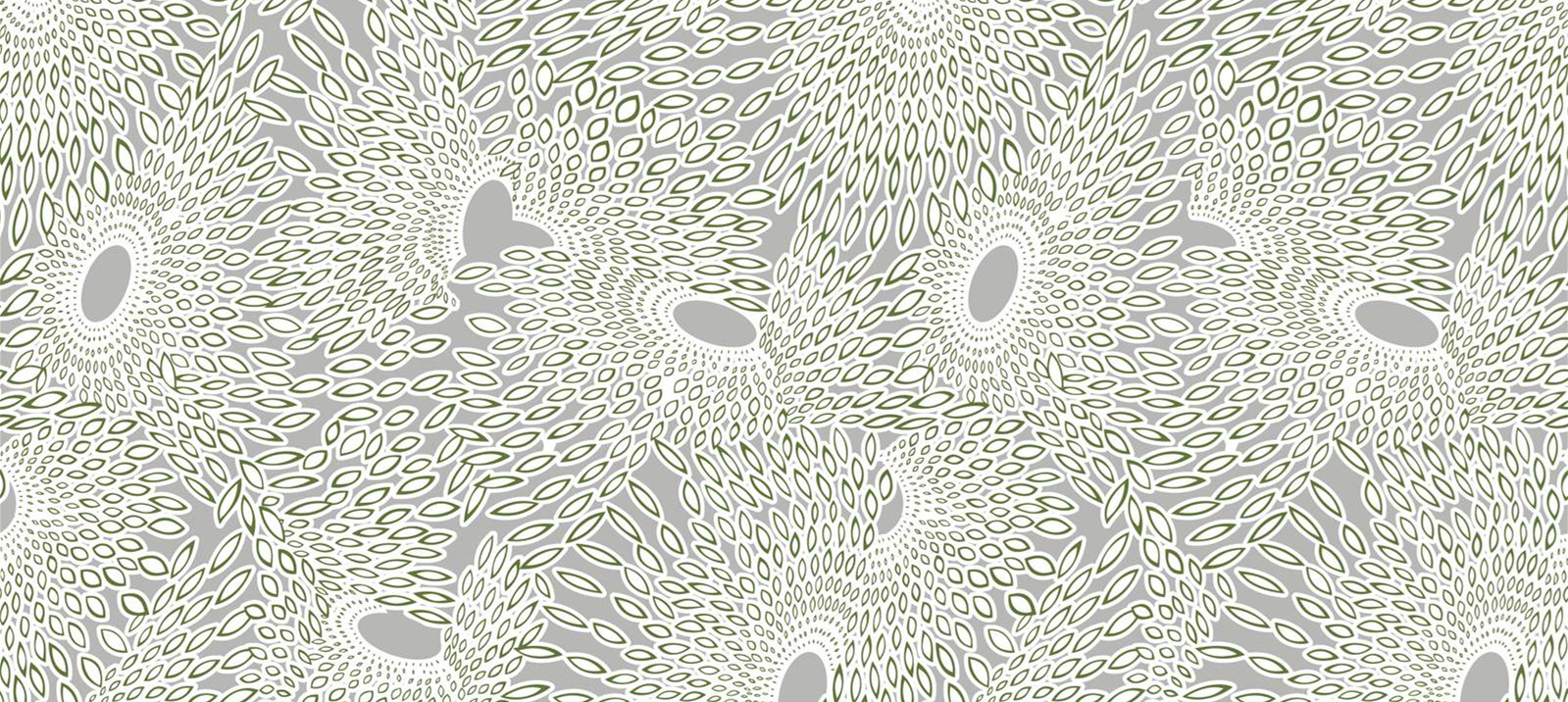 简约几何叶形面料印花素材,适用于春夏服装印花设计