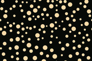 黑底米白圆点面料印花素材，简约时尚服装印花设计图