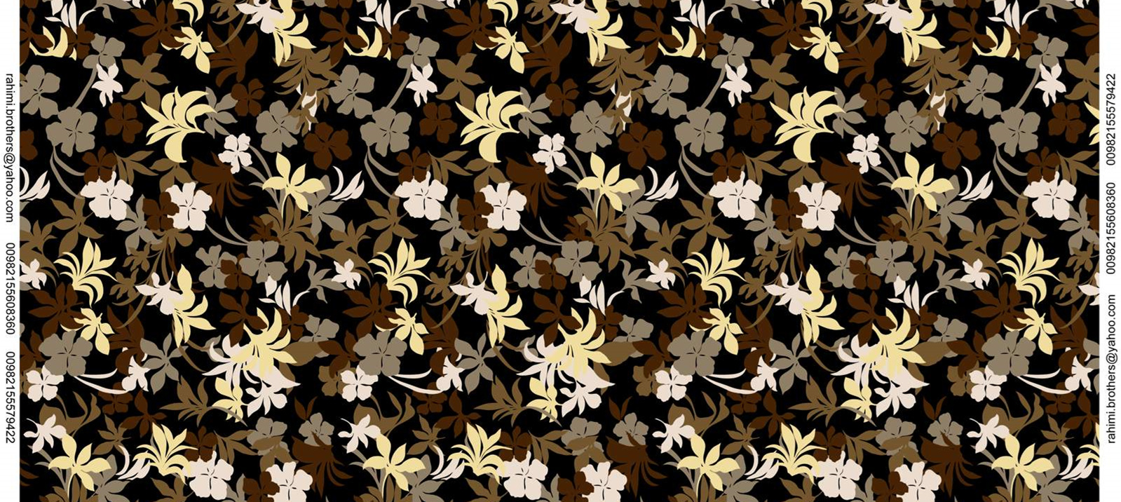 复古雅致花卉面料印花素材,适用于服装印花设计与成衣开发